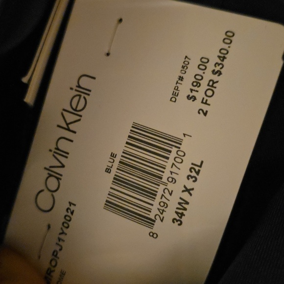 Calvin Klein Malbin Blue Wool Stretch Suit - Picture 8 of 8